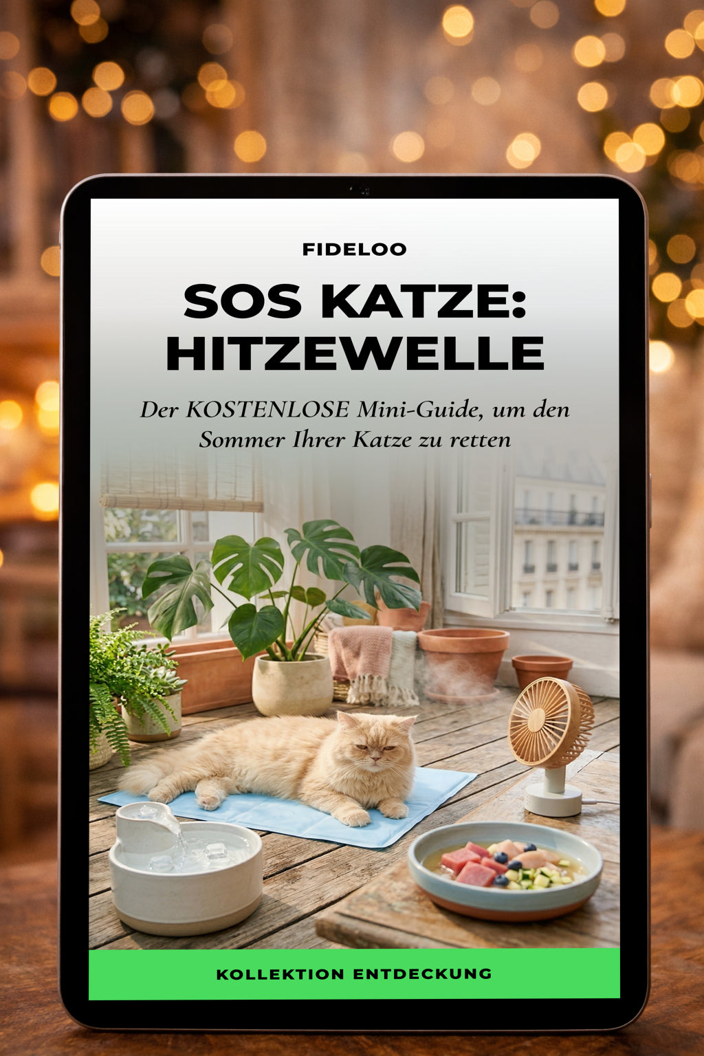 Gratis Guide: Katze vor Hitzewelle schützen | Fideloo