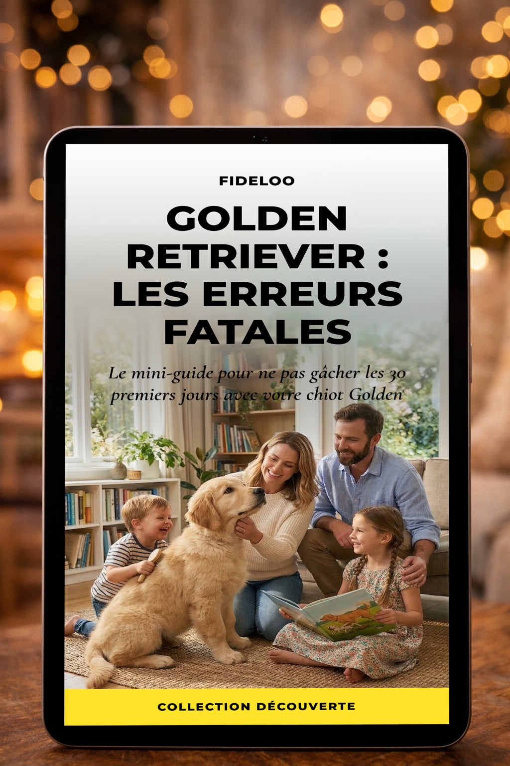 Guide Gratuit Chiot Golden: Évitez les Erreurs Fatales