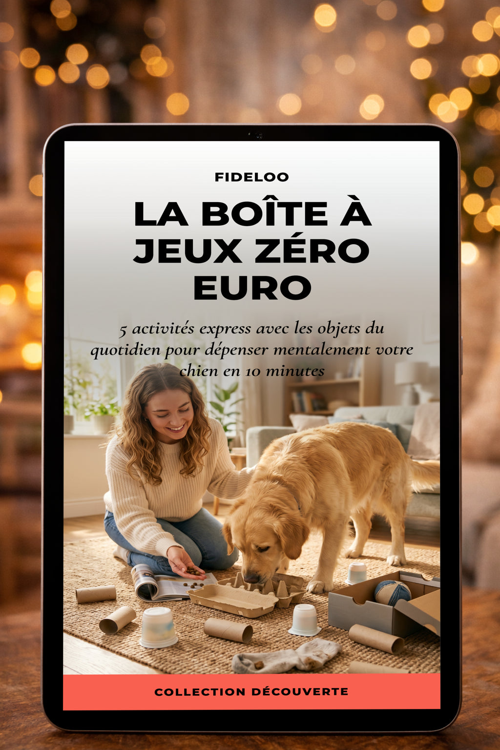 Ebook Gratuit : 5 Jeux pour Chien qui s'ennuie (Fideloo)