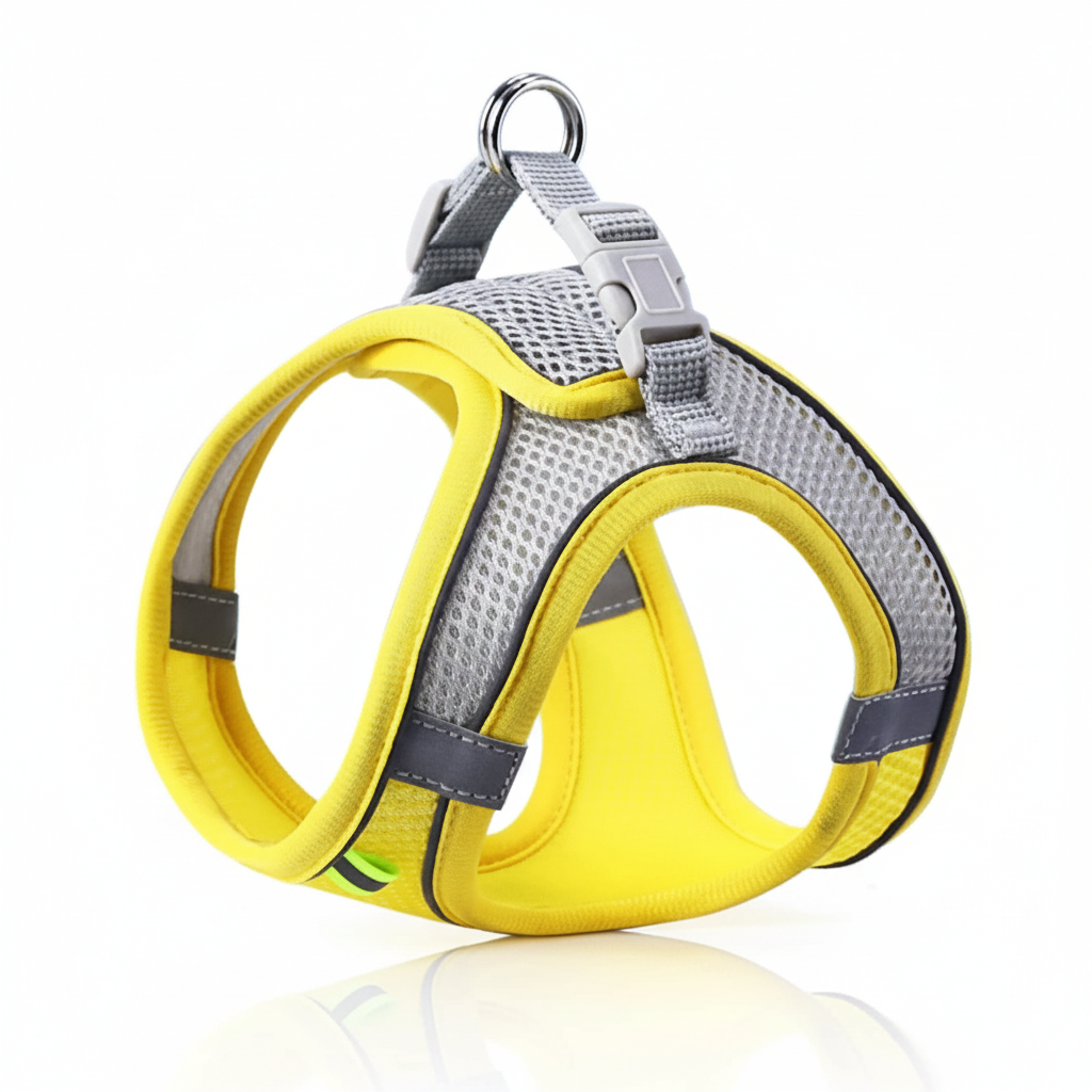 Ultra-Comfort Air Mesh Harness & Leash Set – Reflective No-Pull Vest