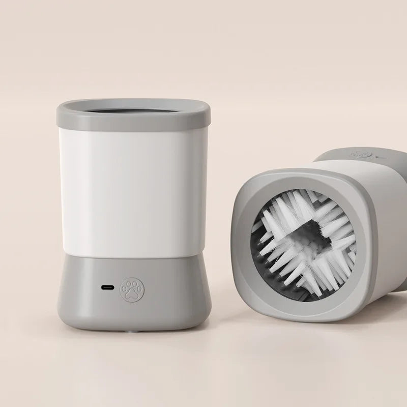 Nettoyeur de Pattes Électrique Automatique – Lave-Pieds Rotatif 360° pour Chien et Chat