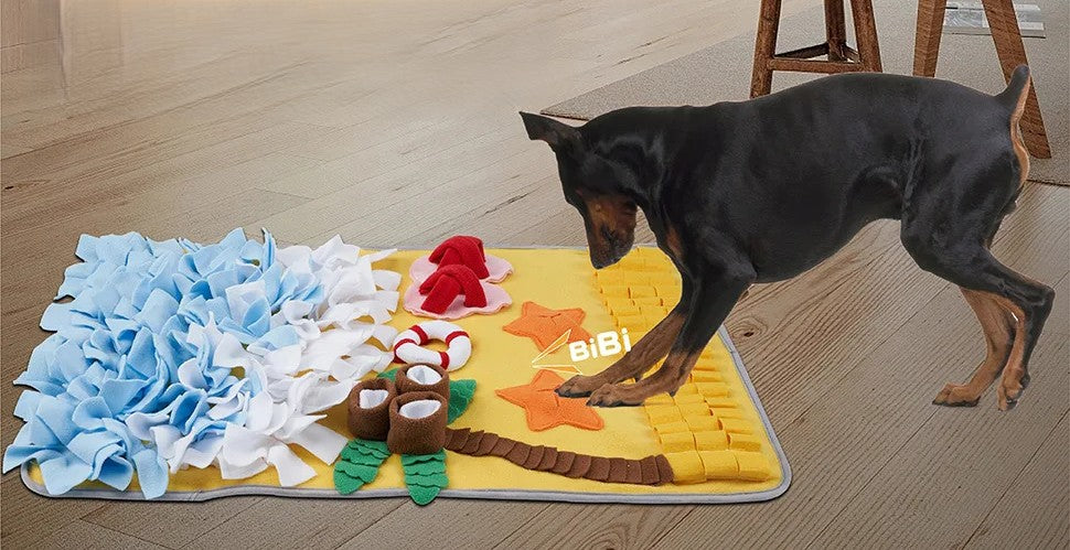 Tapis de Fouille Interactif pour Chien – Entraînement Cérébral, Anti-Stress & Gamelle Lente
