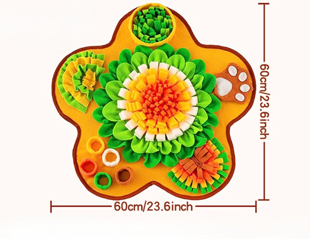 Tapis de Fouille Interactif pour Chien – Entraînement Cérébral, Anti-Stress & Gamelle Lente