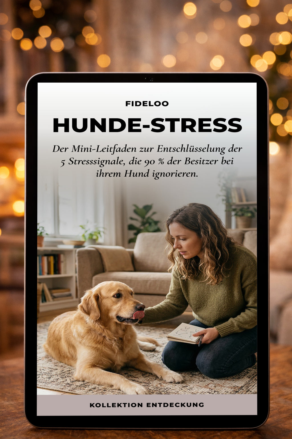 Gratis E-Book: 5 Stress-Signale Ihres Hundes