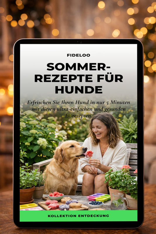 Gratis E-Book: 5 Eisrezepte für Hunde | Fideloo