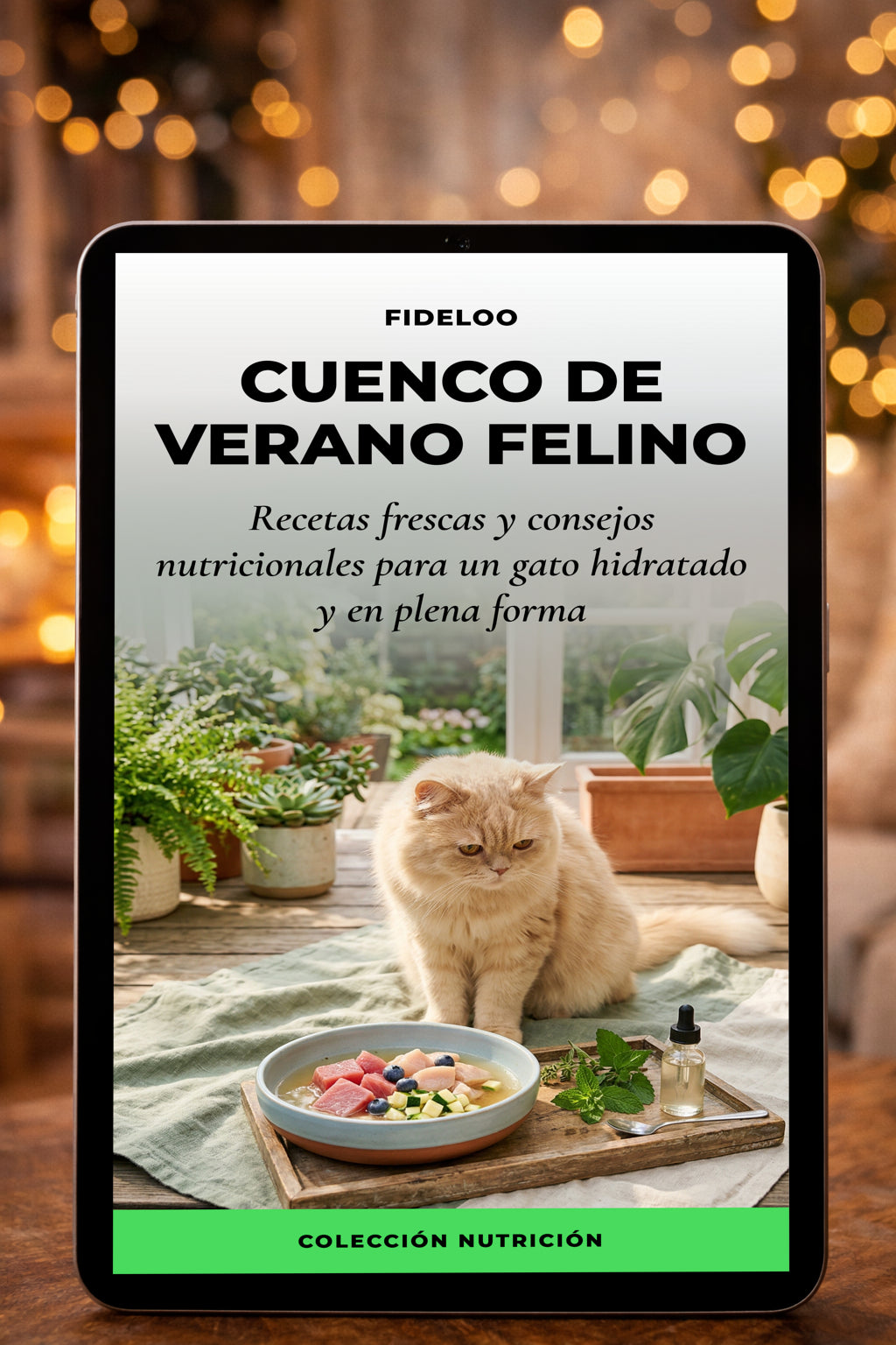Cuenco Verano Felino: Recetas Frescas para Gatos | Fideloo