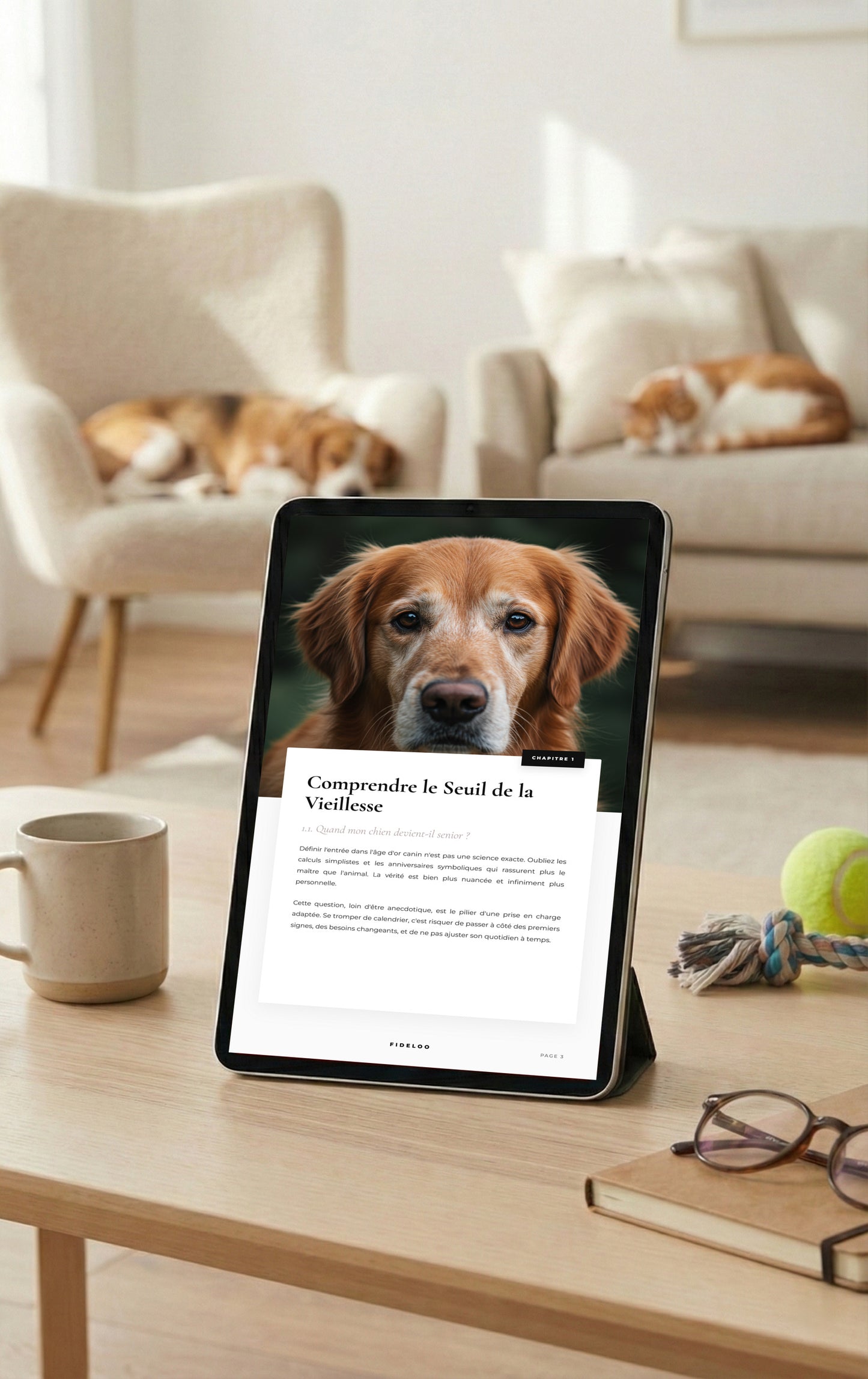 Guide Chien Senior : Les Années Dorées par Fideloo