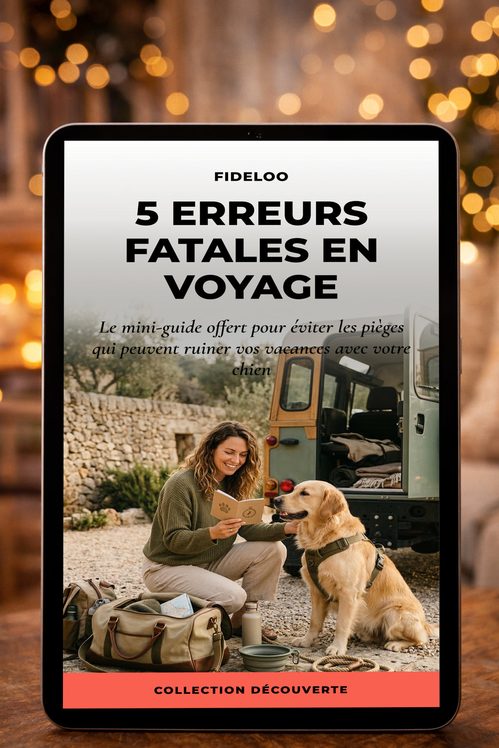Guide GRATUIT : 5 Erreurs Fatales en Voyage avec Chien