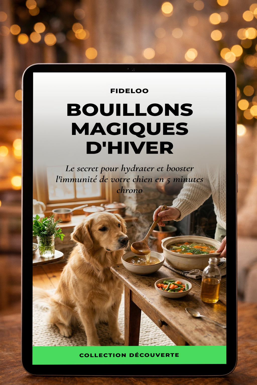 Bouillons Chien : Hydratation & Immunité Hiver (Guide Gratuit)