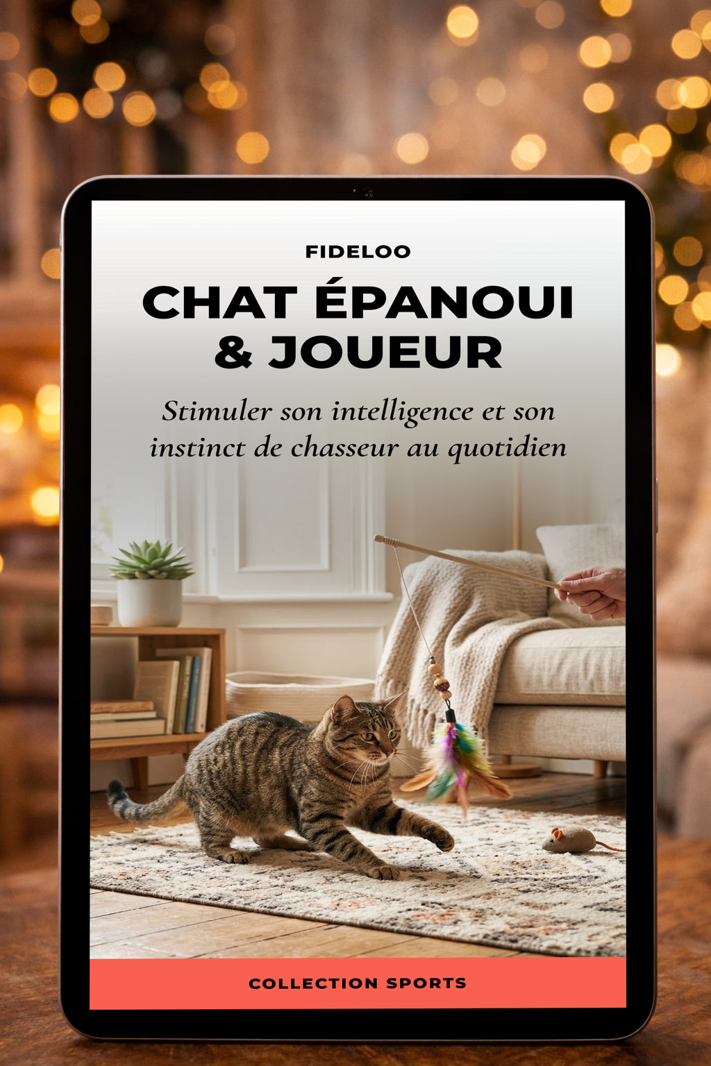 Livre Chat Épanoui & Joueur : Le Guide Anti-Ennui Fideloo