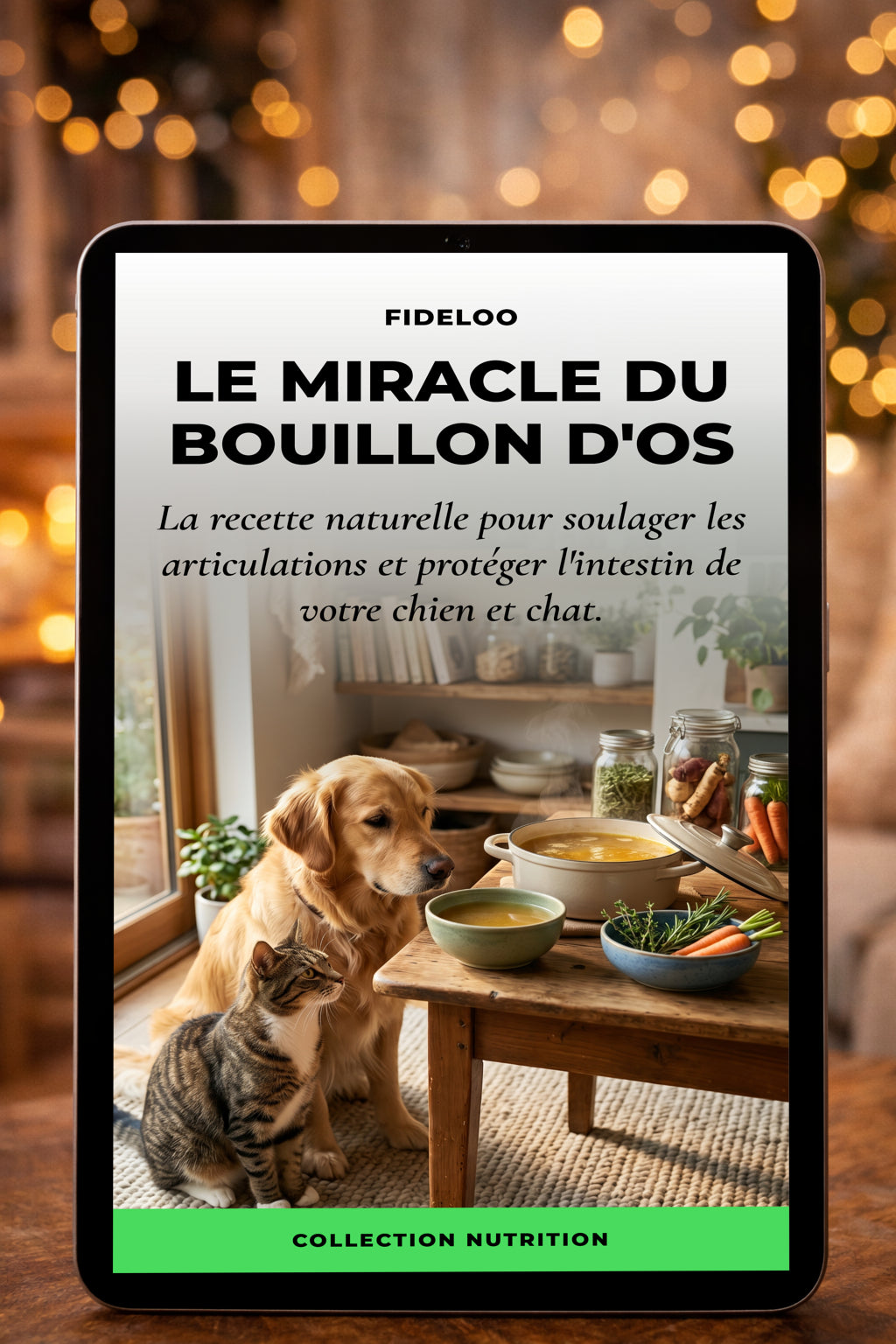 Bouillon d'Os Chien & Chat : Soin Articulations & Intestin
