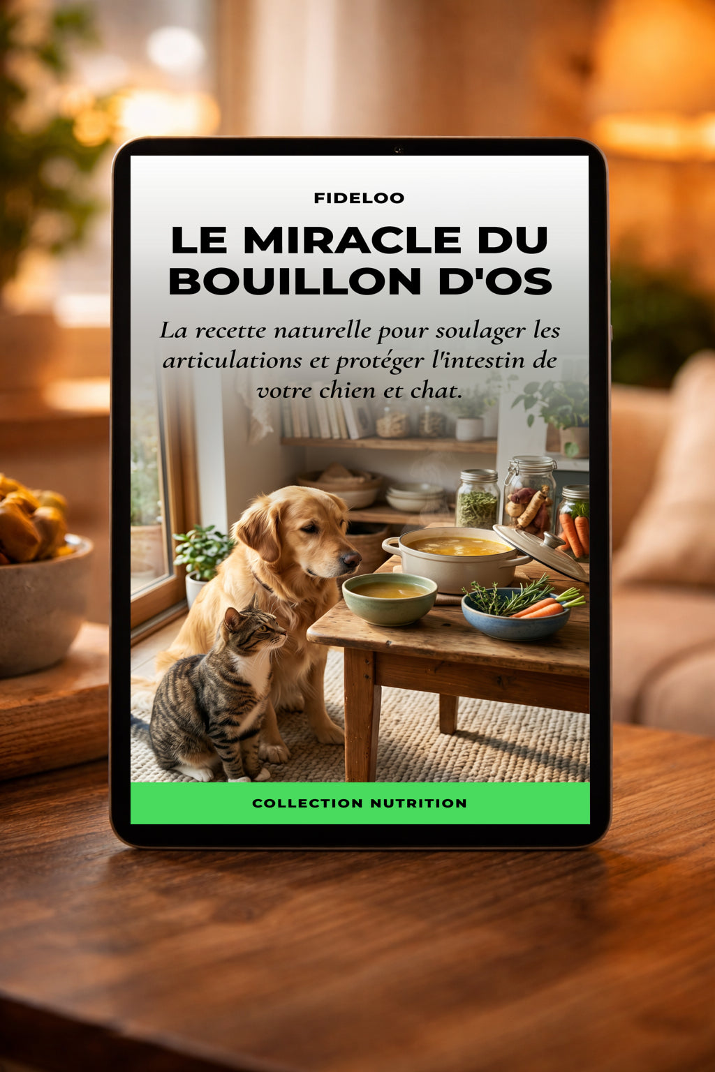 Bouillon d'Os Chien & Chat : Soin Articulations & Intestin