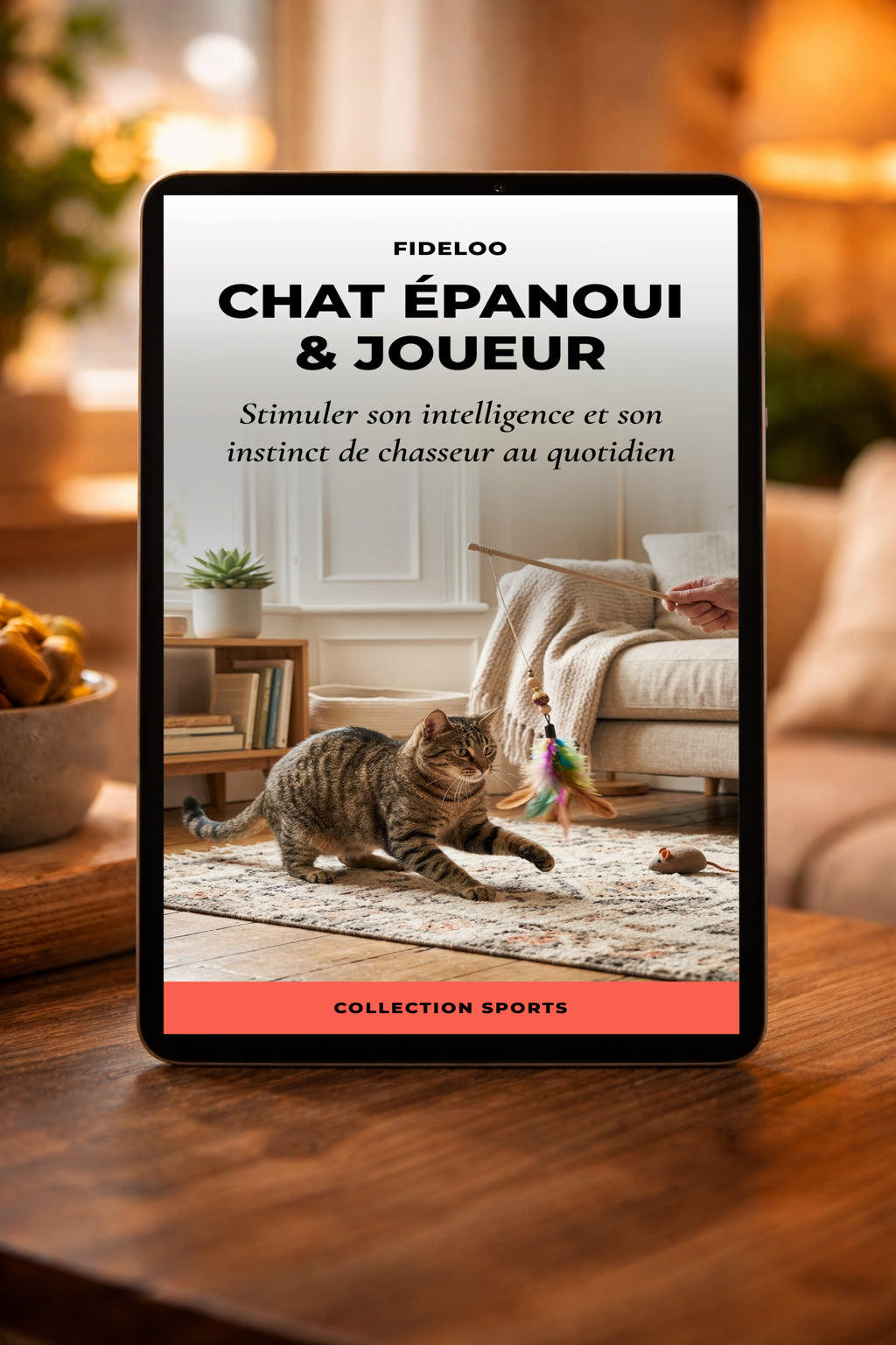 Livre Chat Épanoui & Joueur : Le Guide Anti-Ennui Fideloo