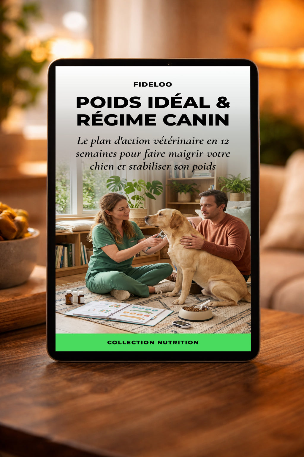Poids Idéal Chien : Le Régime Vétérinaire Fideloo (Livre)