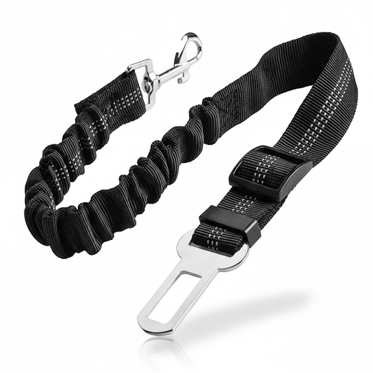 Ceinture de Sécurité Élastique pour Chien – Protection avec Amortisseur & Réflexion