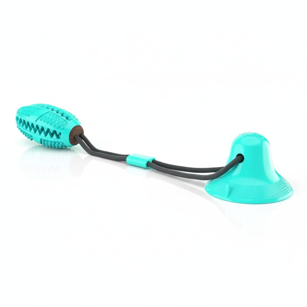 Juguete Interactivo con Ventosa para Perro - Mordedor, Puzzle y Limpiadientes