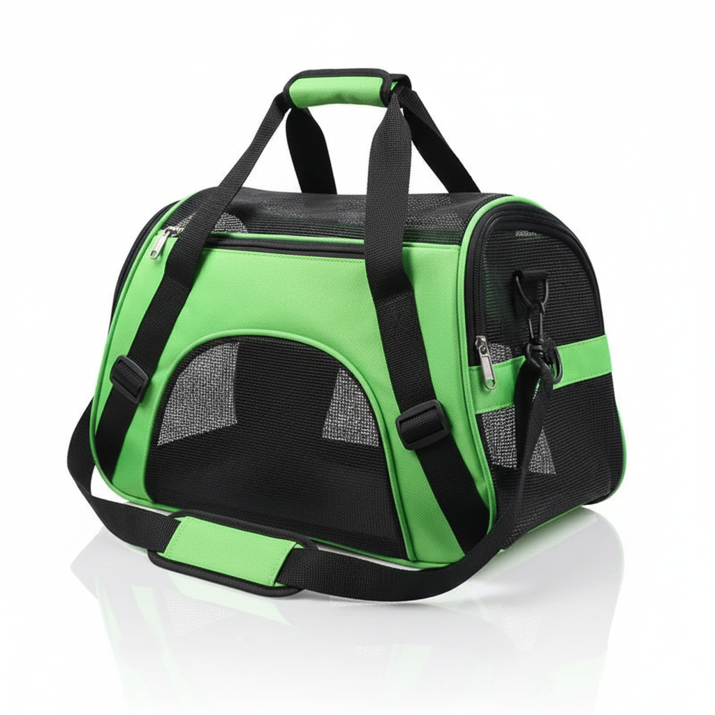 Breathable Soft-Sided Pet Carrier Tote – Foldable & Durable Travel Bag