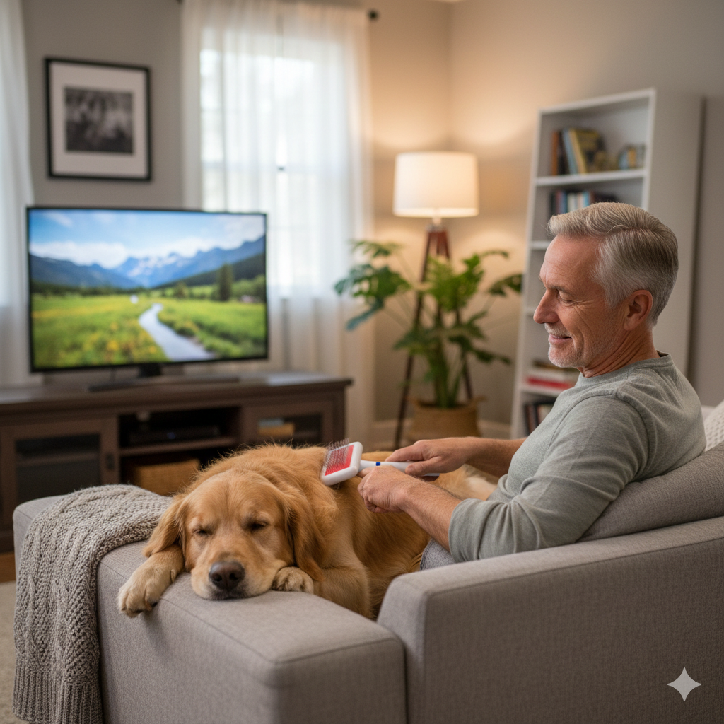 Cepillo de Aseo y Masaje - Desenredante Suave con Puntas de Acero Protegidas