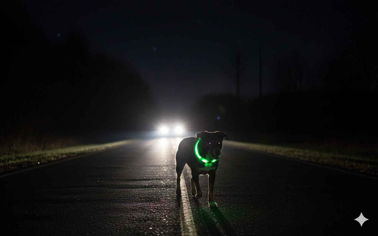 Leuchtendes LED-Hundehalsband – USB Aufladbar für hohe Sichtbarkeit (S-L)