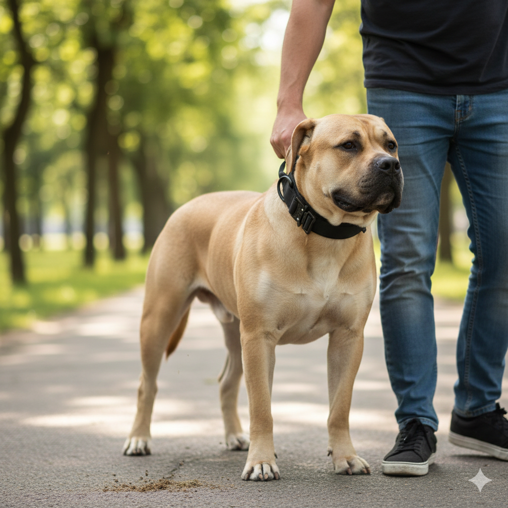Tactical Dog Collar with Handle – Heavy Duty Military K9 Gear (Metal Buckle)