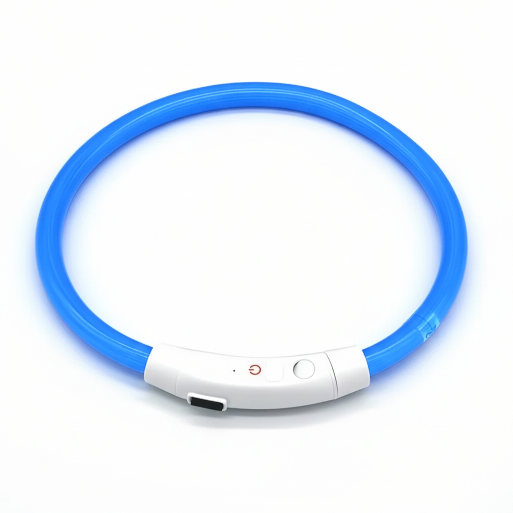 Leuchtendes LED-Hundehalsband – USB Aufladbar für hohe Sichtbarkeit (S-L)