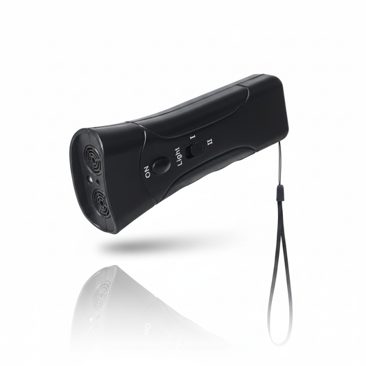 Dispositif Anti-Aboiement & Dressage - Répulsif Chien Ultrasonique Haute Puissance 3-en-1