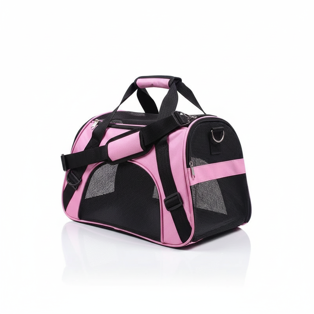 Breathable Soft-Sided Pet Carrier Tote – Foldable & Durable Travel Bag