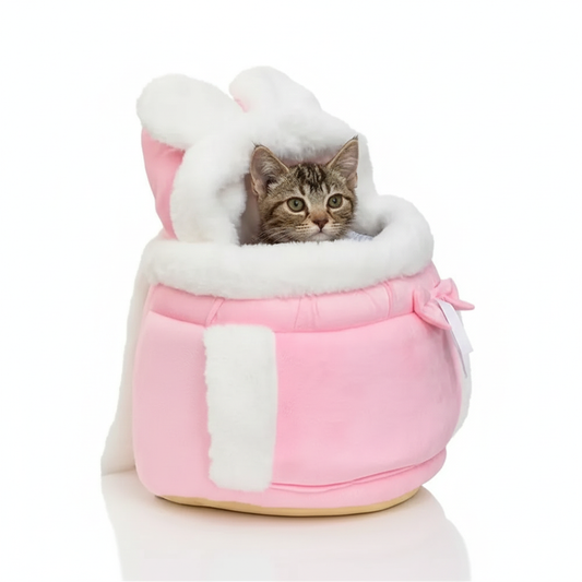 Sac à Dos Cocooning d'Hiver – Transport Chic & Chaleureux pour Petits Chiens et Chats