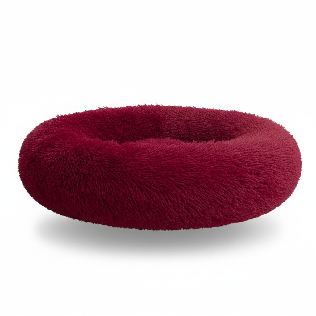 Lit Apaisant Donut pour Chien et Chat – Peluche Ultra Douce & Moelleuse