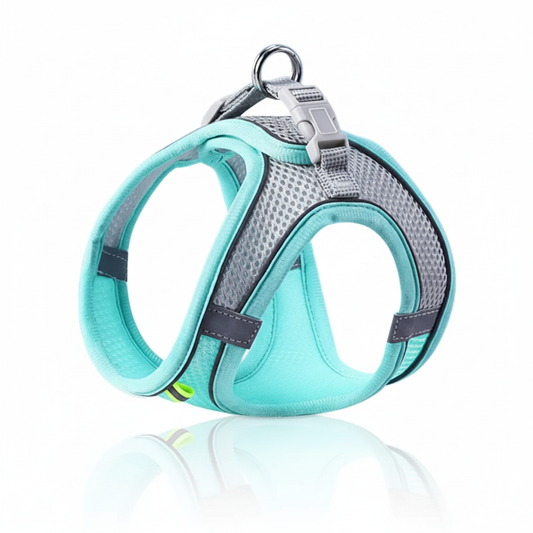 Ultra-Comfort Air Mesh Harness & Leash Set – Reflective No-Pull Vest