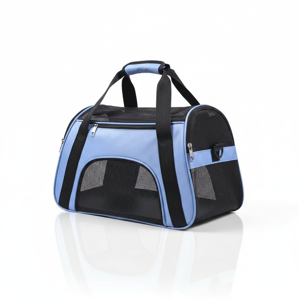 Breathable Soft-Sided Pet Carrier Tote – Foldable & Durable Travel Bag