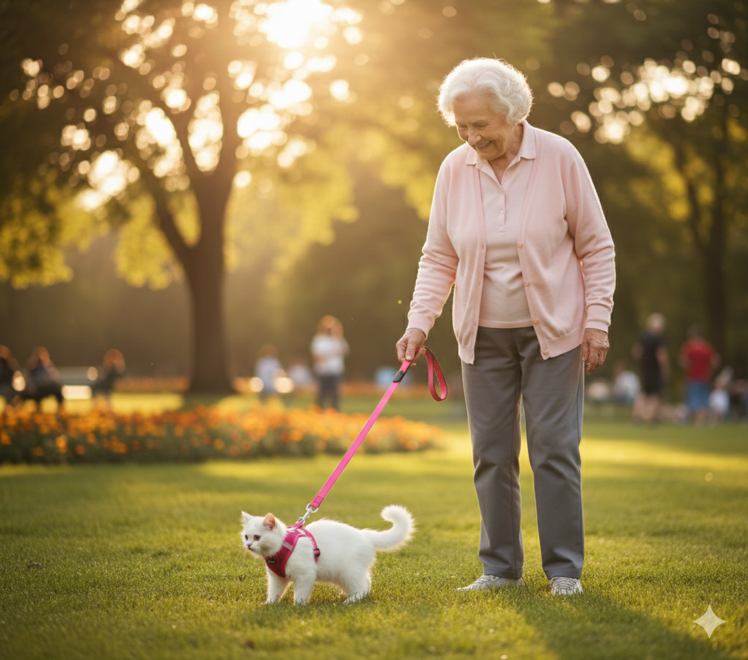 Ensemble Harnais Gilet "Step-In" & Laisse – Confort Respirant et Sécurité Nocturne