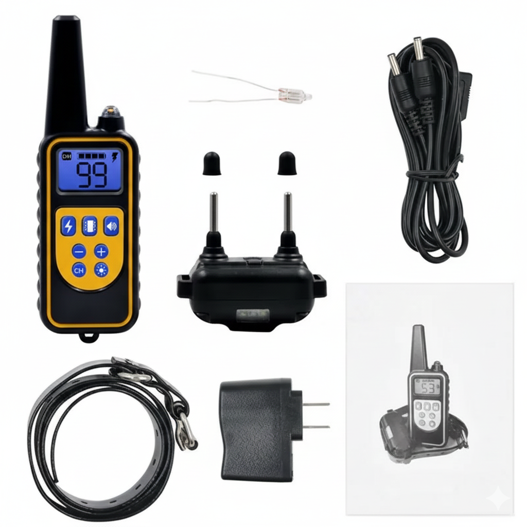 Professional Remote Dog Training Collar (2600ft Range) – Waterproof & Rechargeable E-Collar