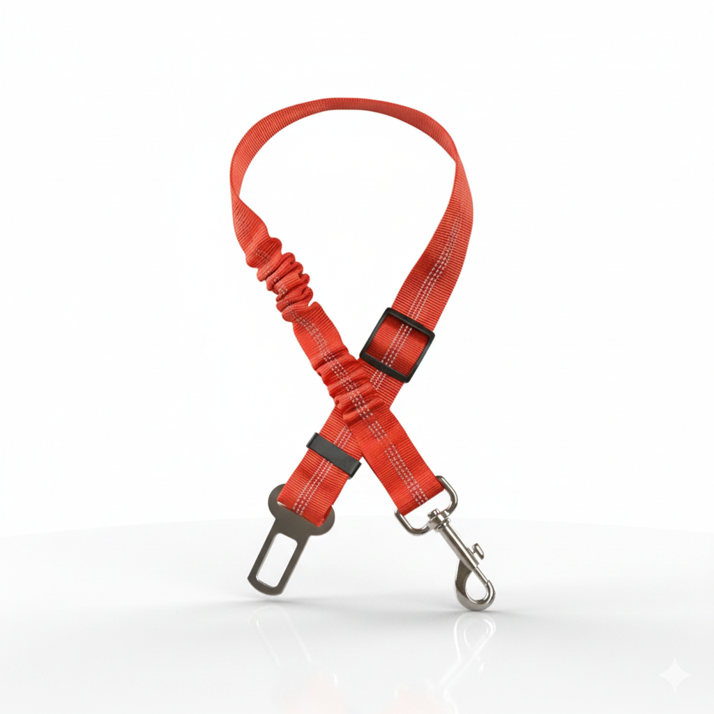 Premium Auto-Sicherheitsgurt mit Ruckdämpfer – Elastisch, Reflektierend & 360° Drehbar