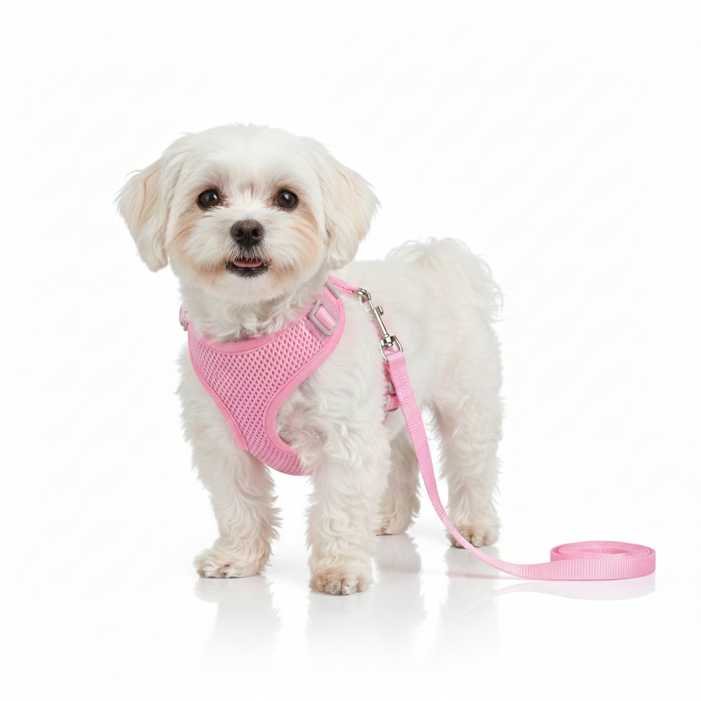 Ensemble Harnais Gilet Confort & Laisse Assortie – Respirant et Anti-Traction