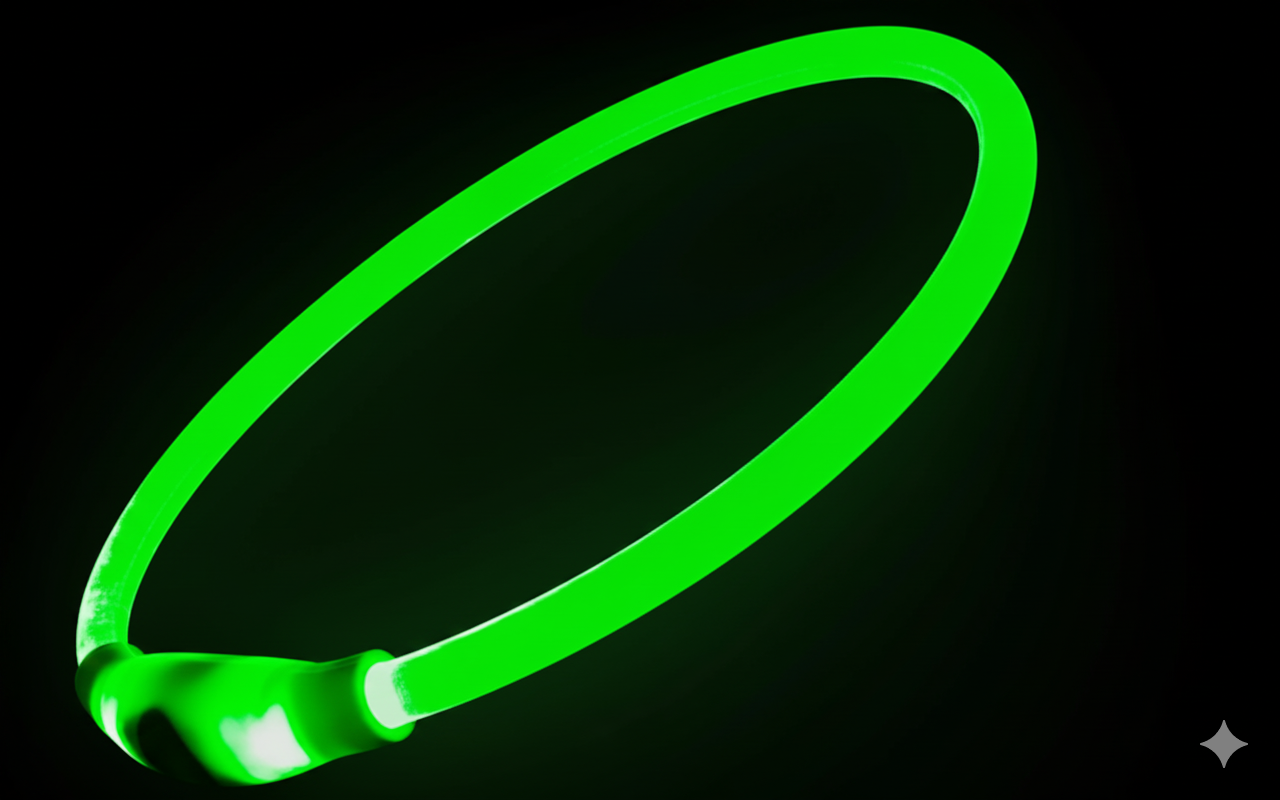 Leuchtendes LED-Hundehalsband – USB Aufladbar für hohe Sichtbarkeit (S-L)
