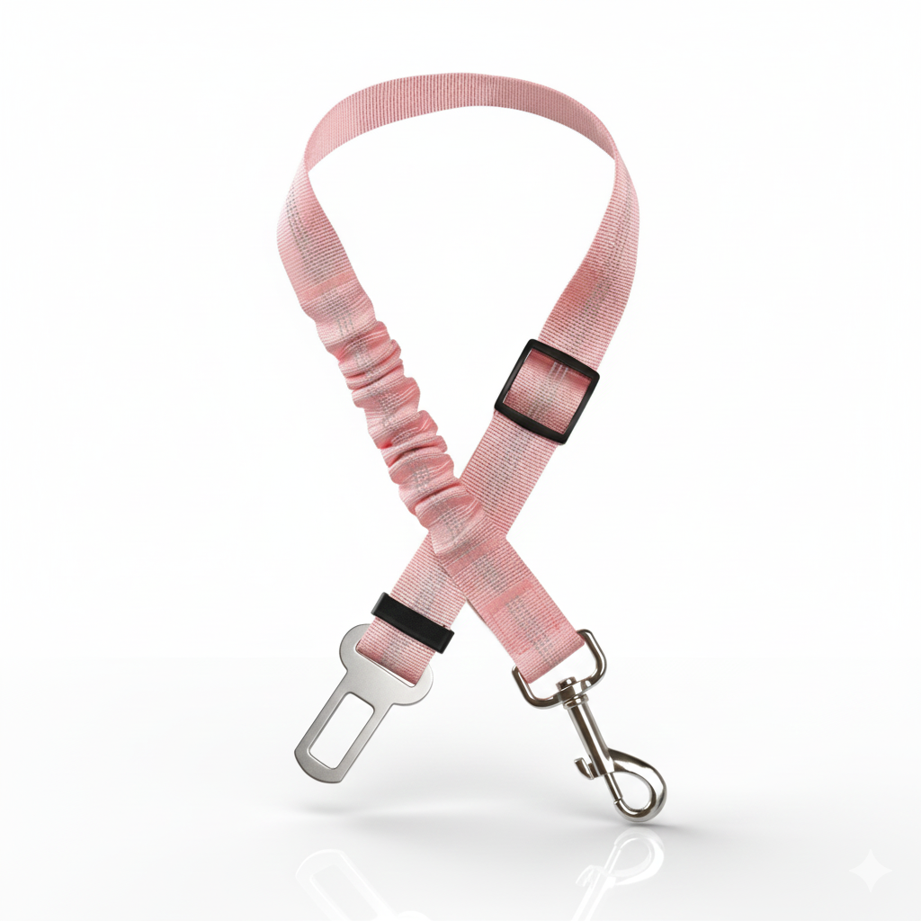 Premium Auto-Sicherheitsgurt mit Ruckdämpfer – Elastisch, Reflektierend & 360° Drehbar