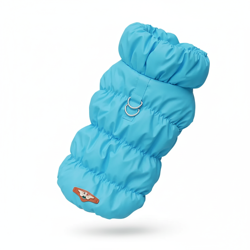 Doudoune Imperméable pour Chien et Chat – Manteau d'Hiver Rembourré avec Doublure Velours