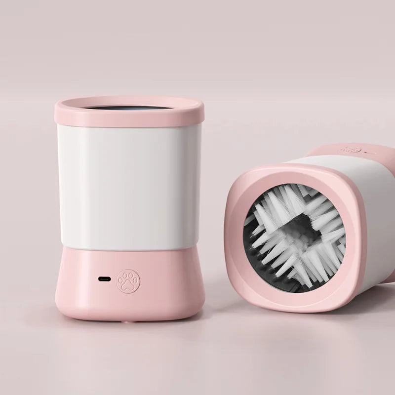 Nettoyeur de Pattes Électrique Automatique – Lave-Pieds Rotatif 360° pour Chien et Chat