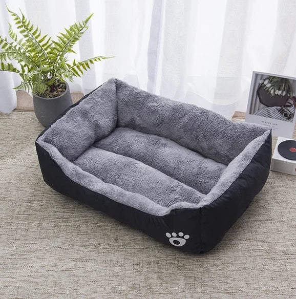 Soft Coral Fleece Dog Crate Mat – Non-Slip Breathable Kennel Pad