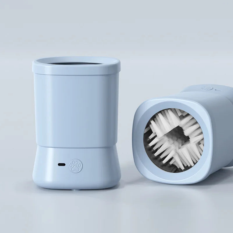 Nettoyeur de Pattes Électrique Automatique – Lave-Pieds Rotatif 360° pour Chien et Chat