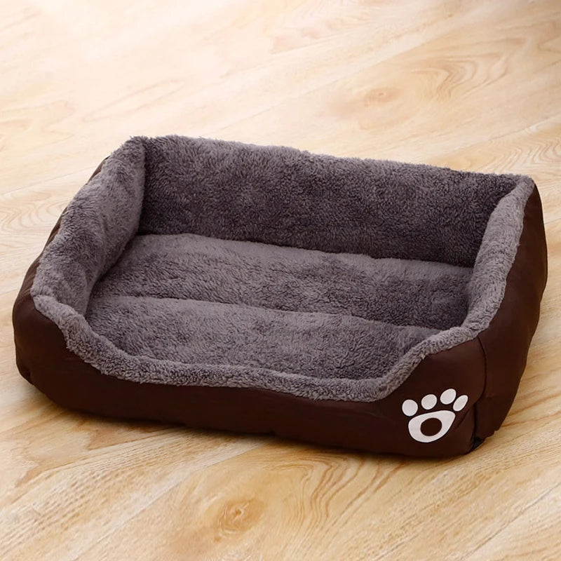 Soft Coral Fleece Dog Crate Mat – Non-Slip Breathable Kennel Pad